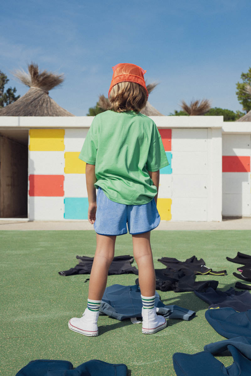 Tee-shirt Augusto vert aqua-Enfant-VERT AQUA-marlot-paris