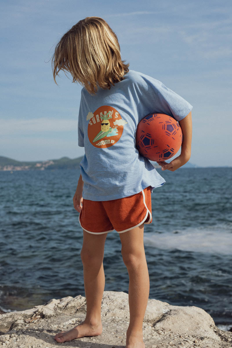 Tee-shirt Augusto bleu lavande-Enfant-bleu lavande-marlot-paris