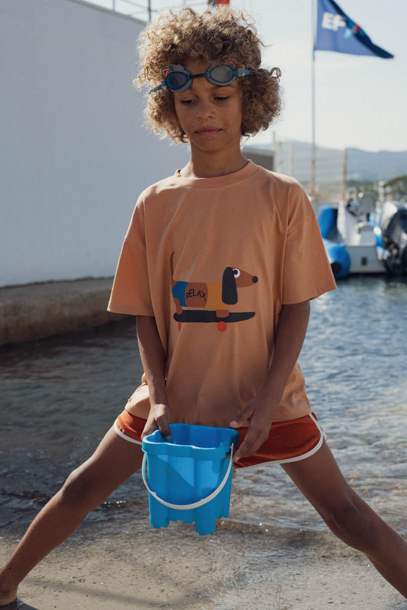 Tee-shirt Augusto argile-Enfant-argile-marlot-paris