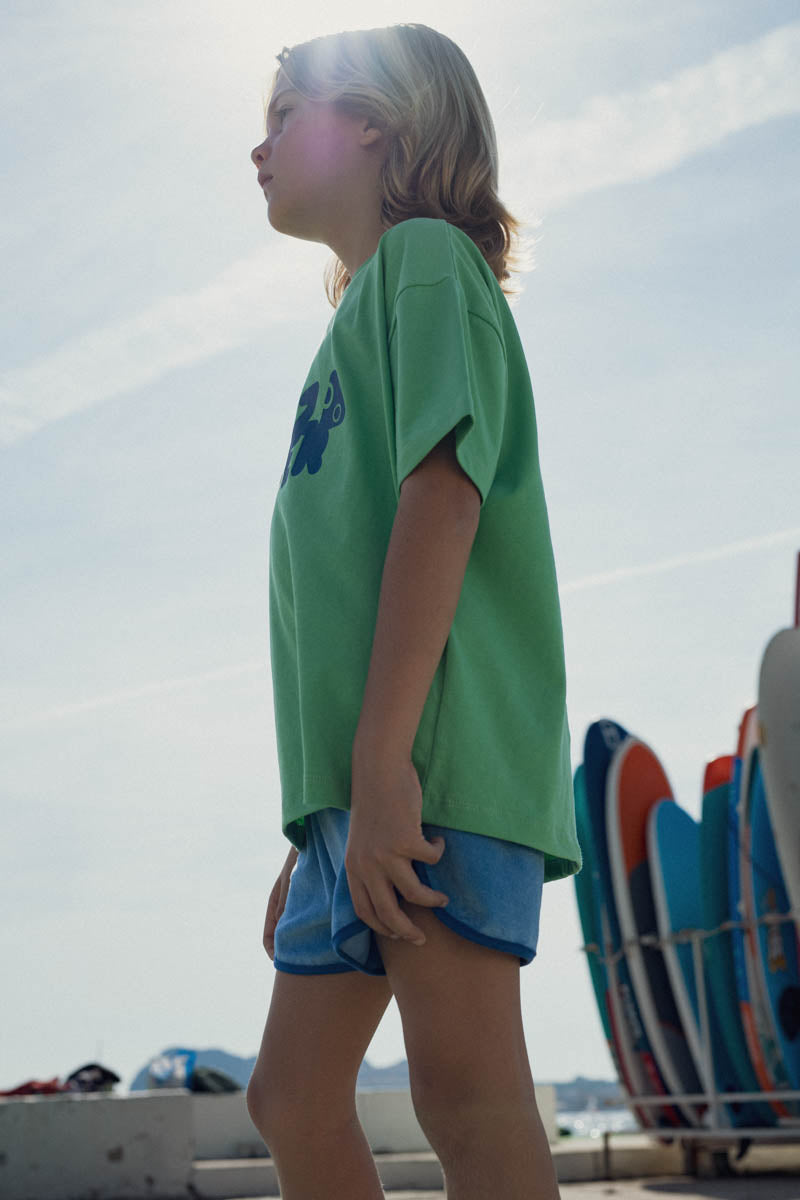 Tee-shirt Augusto vert aqua-Enfant-VERT AQUA-marlot-paris
