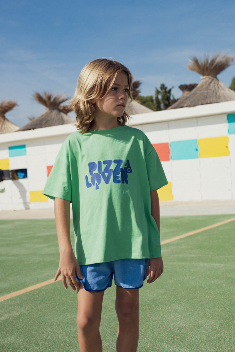 Tee-shirt Augusto vert aqua-Enfant-VERT AQUA-marlot-paris