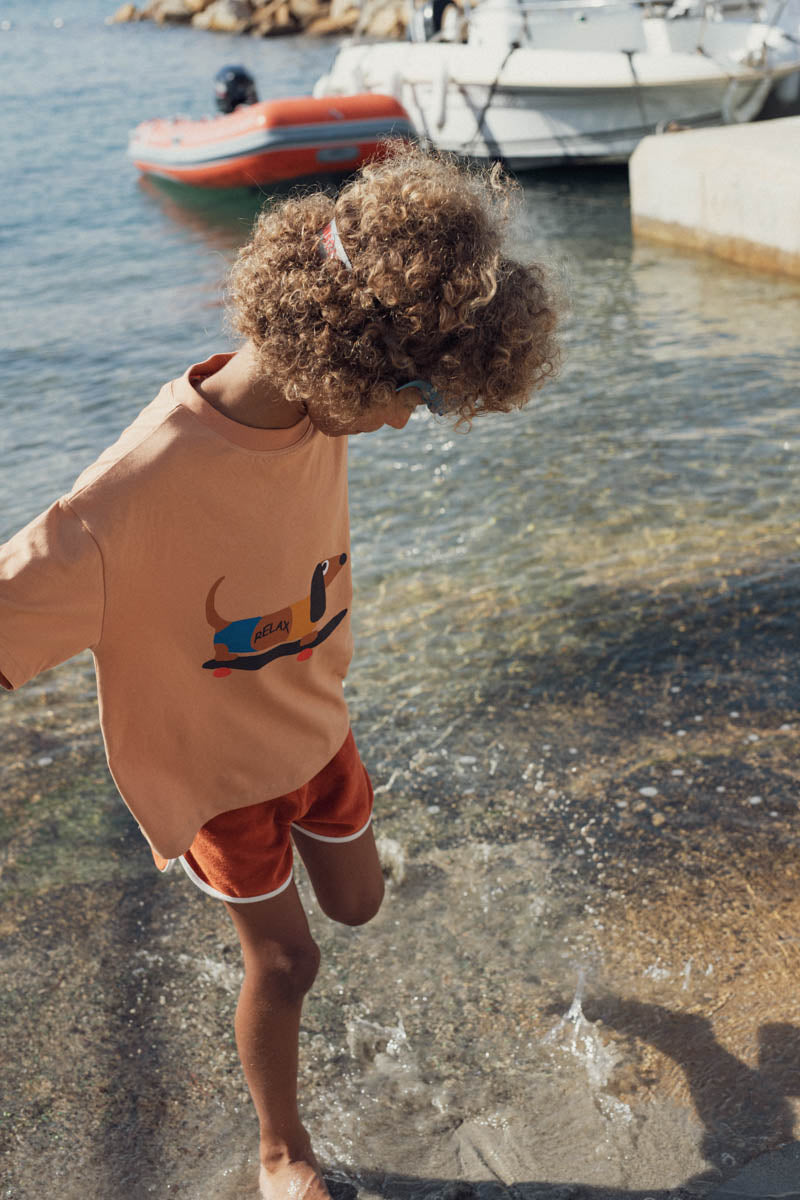 Tee-shirt Augusto argile-Enfant-argile-marlot-paris