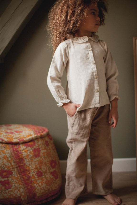 Gaby biscuit corduroy trousers