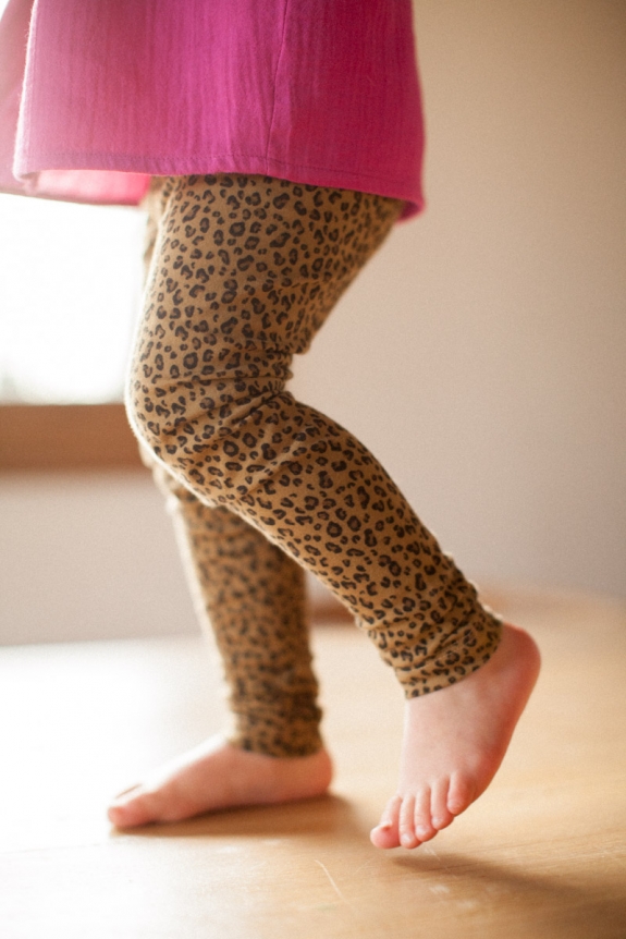 MIKKY BABY LEGGINGS leopard bronze