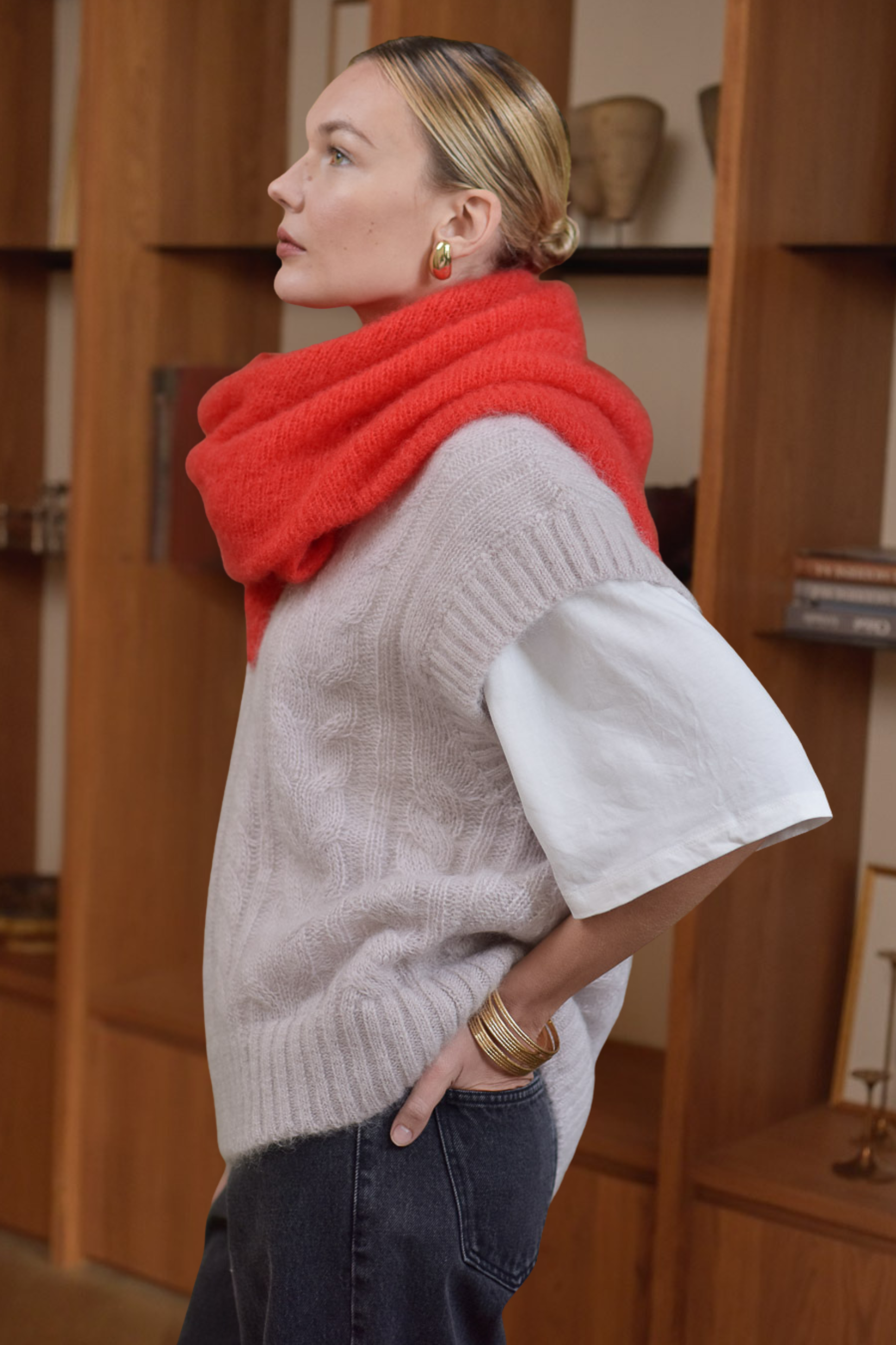 Pull sans manches Tilda beige