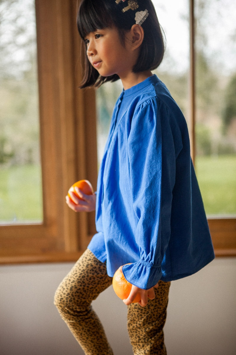 BLOUSE NOOR bleu-ARCHIVES-BLEU KLEIN-marlot-paris