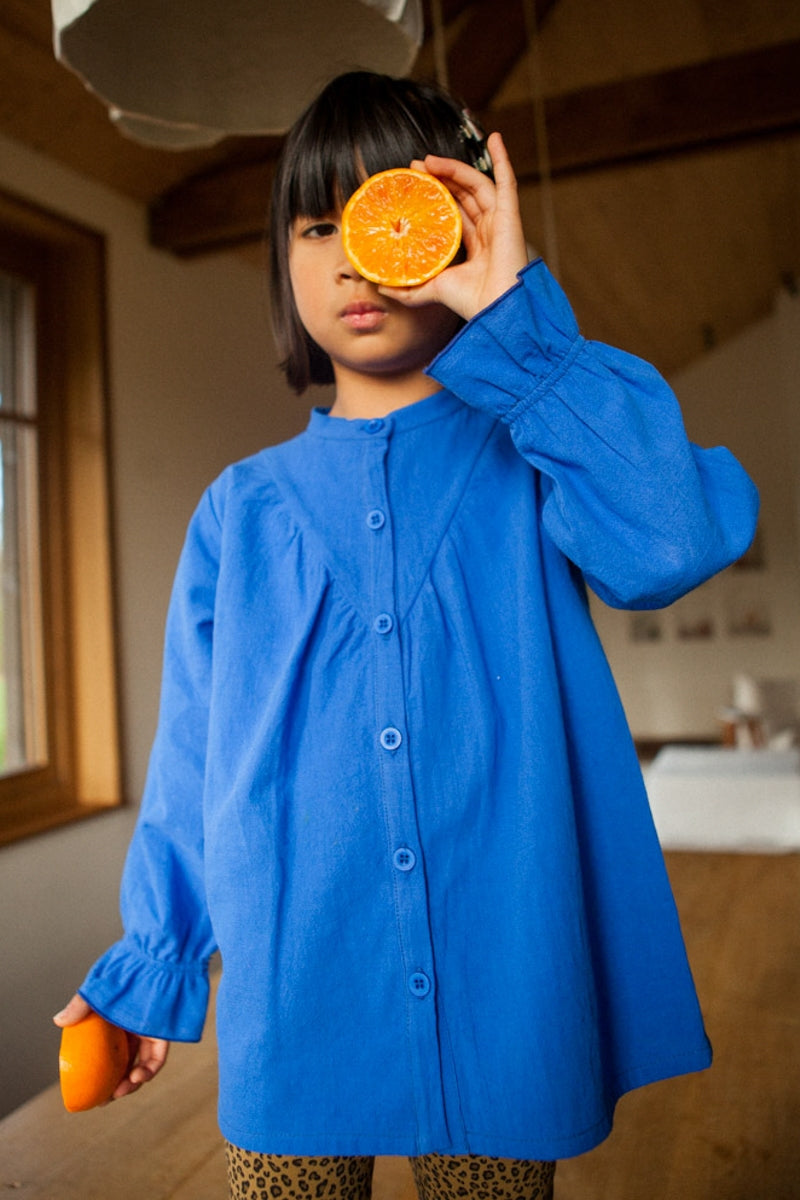 BLOUSE NOOR bleu-ARCHIVES-BLEU KLEIN-marlot-paris