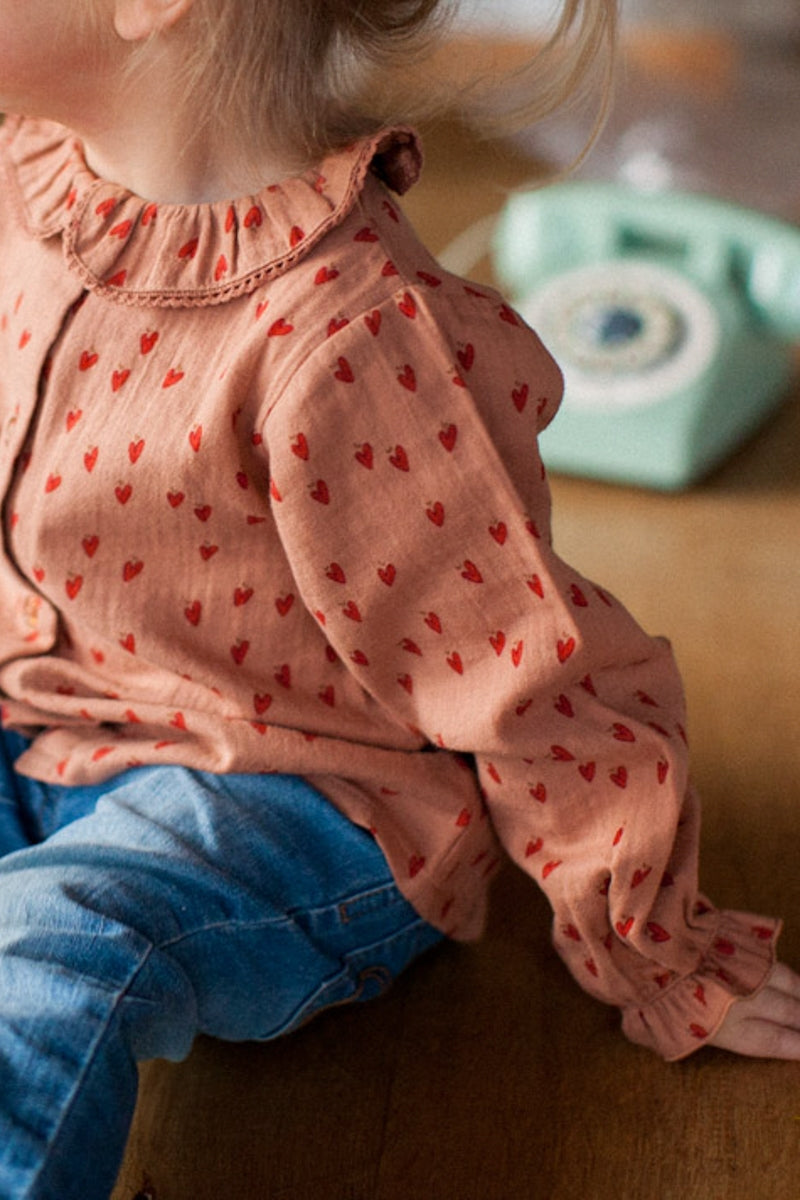 Blouse Bianca mini coeur-OUTLET-MINI COEURS ROSEWOOD-marlot-paris