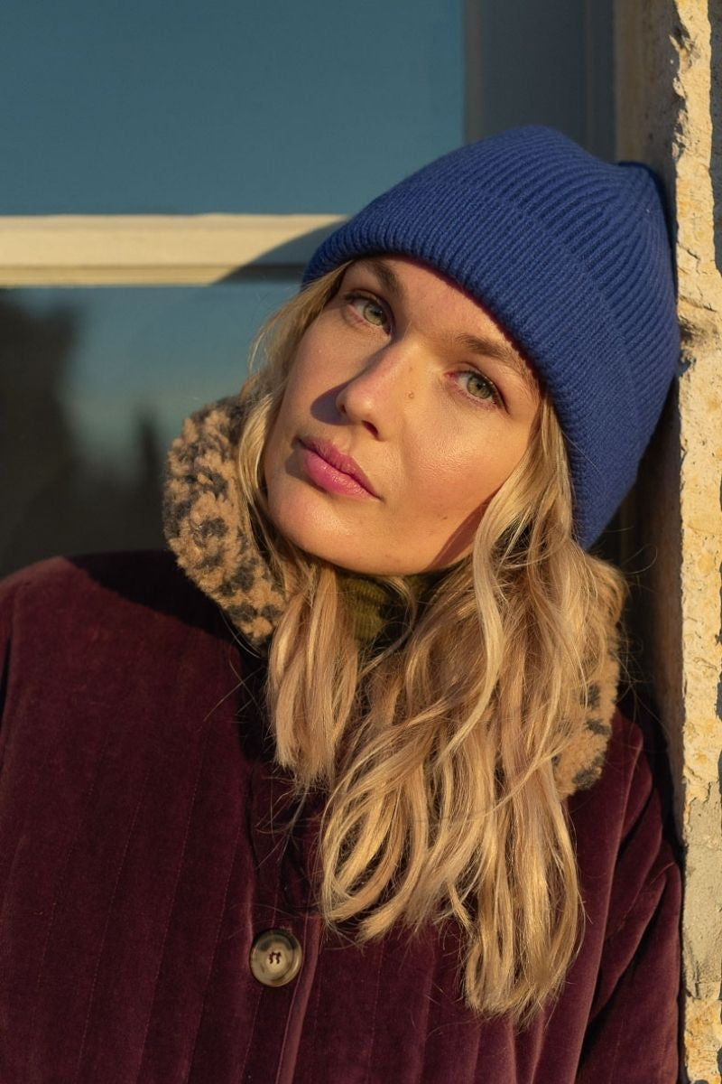 Bonnet Mila bleu-FEMME-BLEU KLEIN-marlot-paris