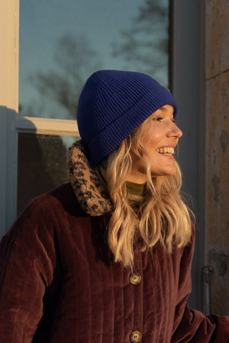 Bonnet Mila bleu-FEMME-BLEU KLEIN-marlot-paris