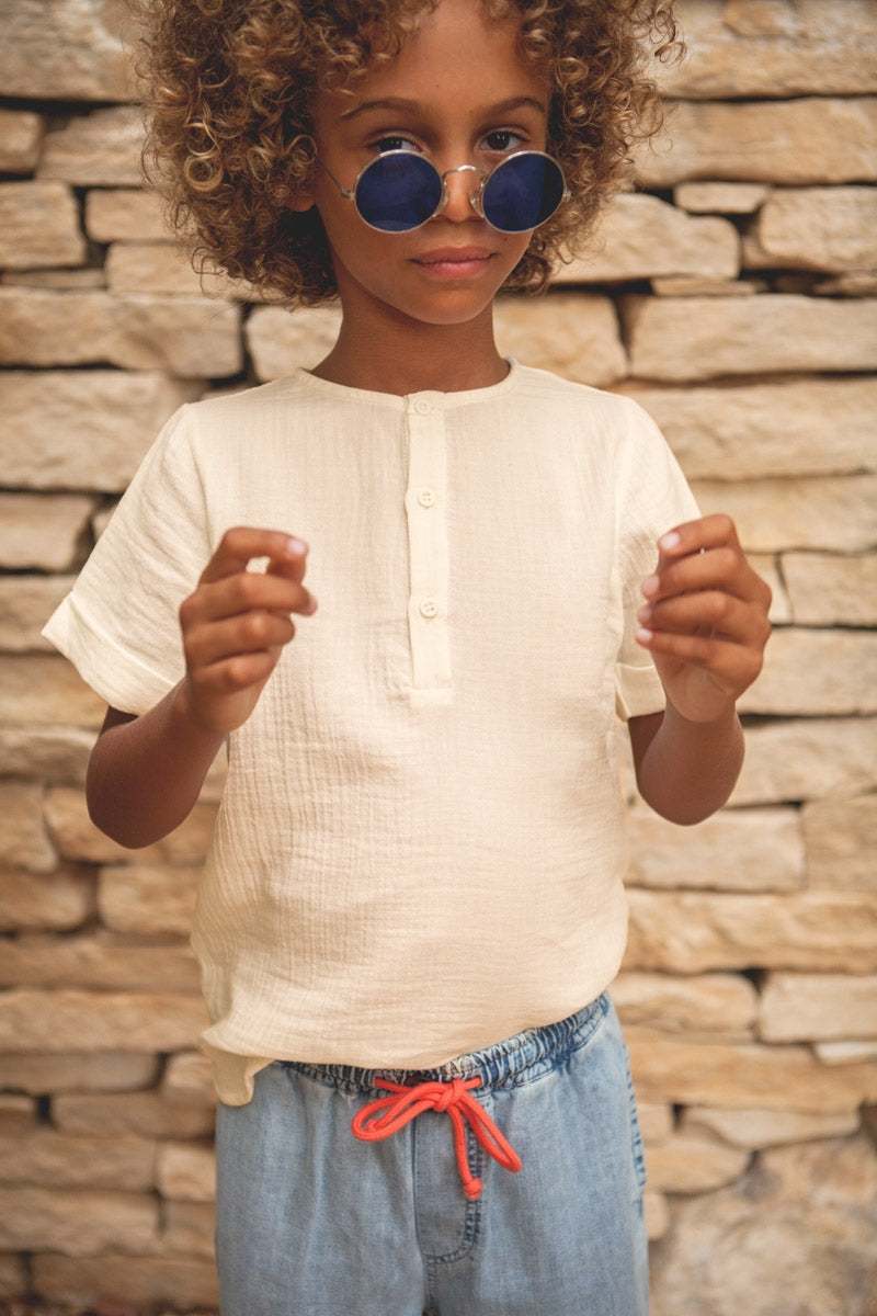 CHEMISE MARCO vanille-OUTLET-vanille-marlot-paris
