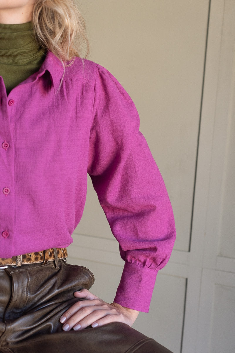 Chemise Clélia pourpre-FEMME-rose pourpre-marlot-paris