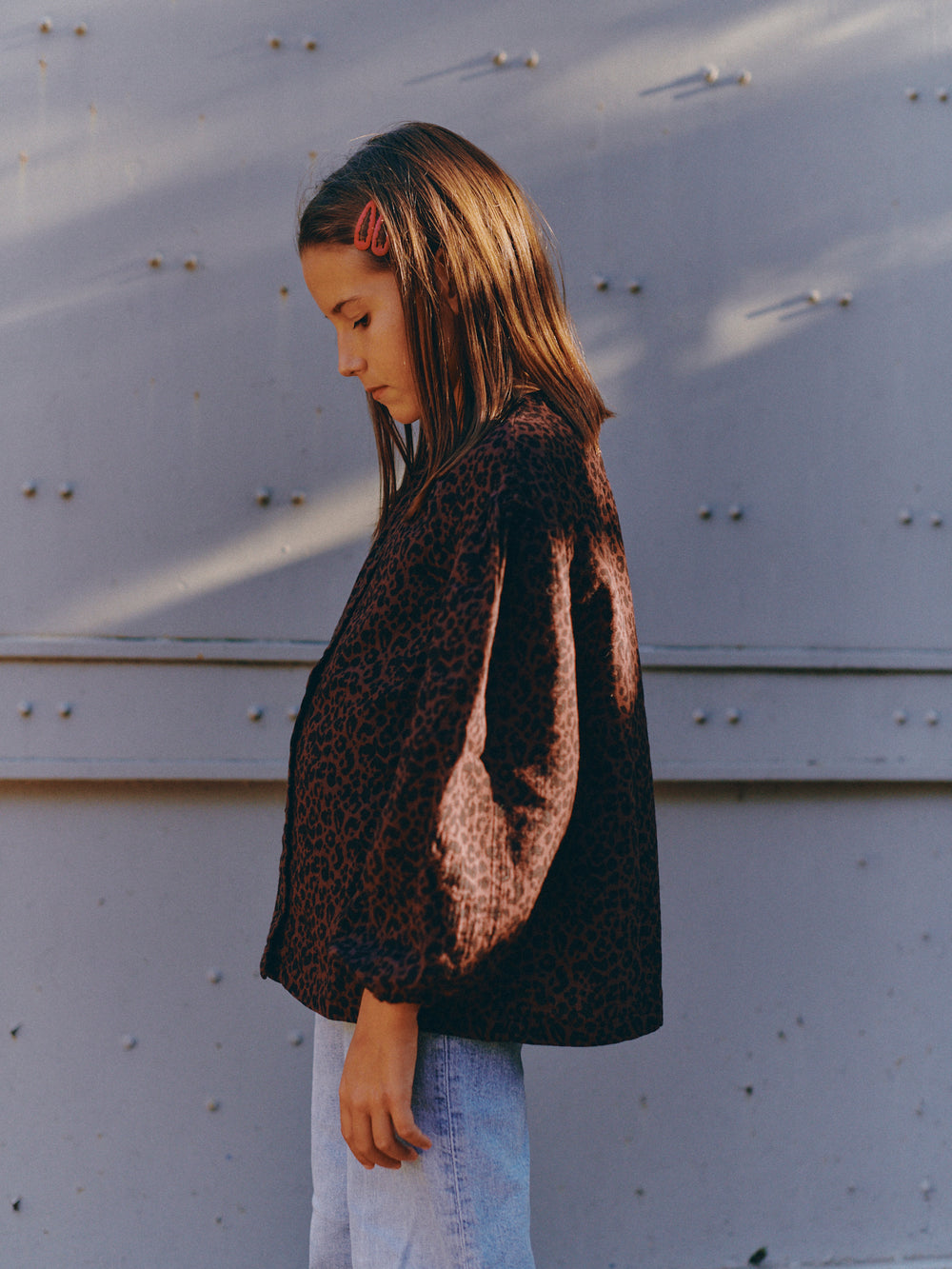 Blouse Irène léopard choco